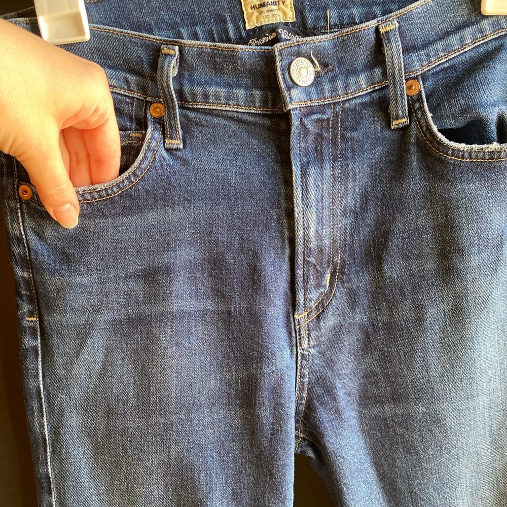 Citizens of Humanity Harlow Ankle High Rise Slim Jeans Blue Size 27 - Picture 8 of 16